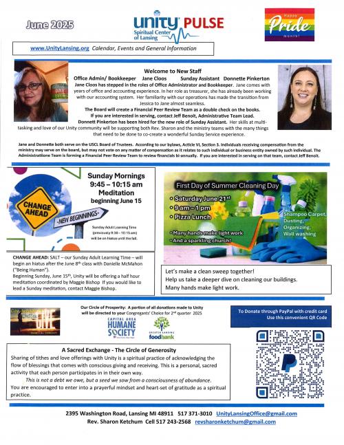 Unity Pulse front page