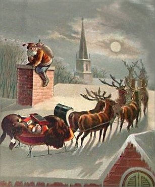 santa and sleigh