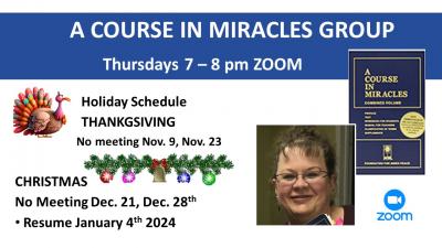 ACIM Zoom holidays