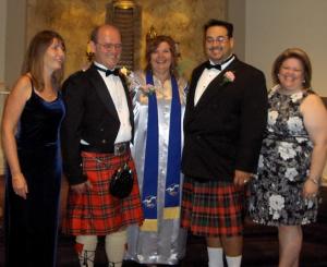 wedding - couple in kilts