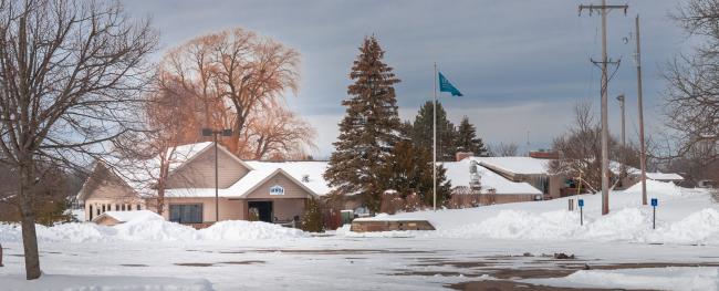 UNITY Building in winter