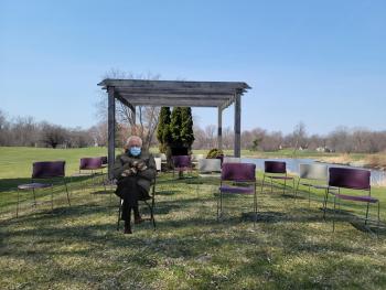 pergola and chairs