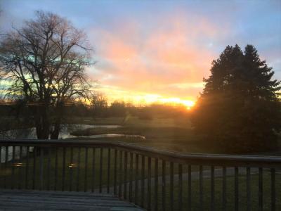 sunset from back deck