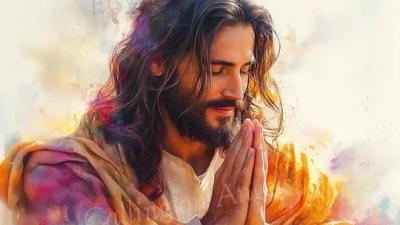 Jesus praying