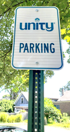Unity Parking Sign