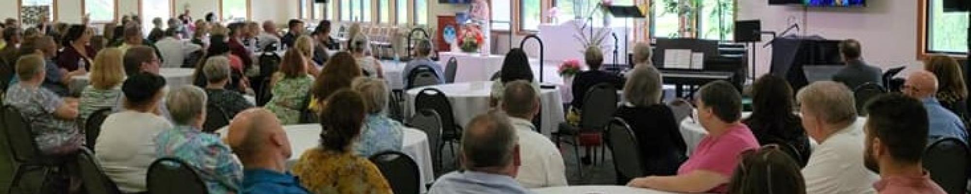 people attending a Unity service